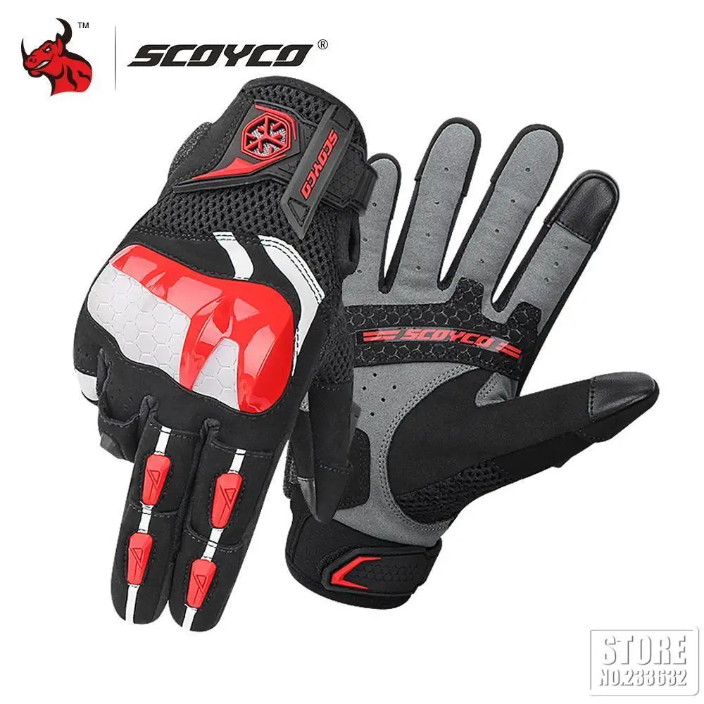 SCOYCO Spring Summer Motorcycle Gloves Motorcycle Riding Protection Touch Screen - £328.18 GBP