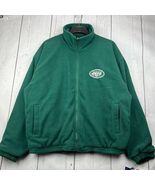 Vintage New York NY Jets Large Game Day Reversible Fleece Jacket Green N... - $83.75 CAD
