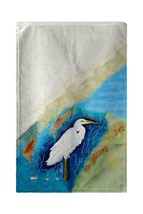Betsy Drake Great Egret Rt Kitchen Towel - £23.70 GBP