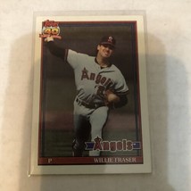 1991 topps 40 years of baseball Willie Fraser Angels #784 - £1.36 GBP