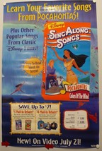 Disney SING-A-LONG Songs Poster Advertisement - £15.38 GBP