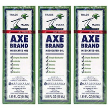 (3 X 56ml) Singapore Axe Brand Universal Oil For Relief of Cold and Headache - £29.24 GBP