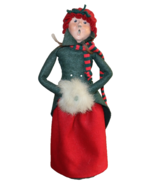 Vintage 1986 Byers Choice The Carolers Woman with Hand Muff Striped Scar... - $317.61 MXN
