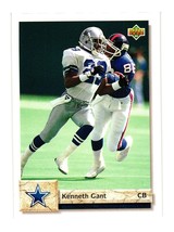 1992 Upper Deck #435 Kenneth Gant Dallas Cowboys - £1.59 GBP