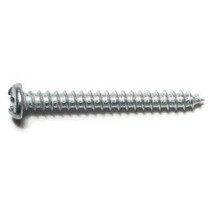 #12 x 2&quot; Zinc Plated Steel One-Way Slotted Pan Head Sheet Metal Screws - £9.72 GBP