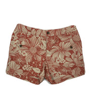 Liz Claiborne Sloane Women Size 10 (Meas 32x4) Red Floral Shorts - £4.34 GBP