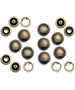 CRAFTMEMORE 20 Sets 12Mm Pearl Snaps Fasteners Pearl-Like Prong Snap But... - £14.40 GBP