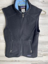Patagonia Vest Womens XS Black Fleece Sleeveless Full Zip Up - $23.75