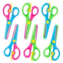 Preschool Training Scissors,6 Pcs Dual-Colour Children Safety Scissors P... - £12.01 GBP