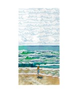 Betsy Drake Girl at the Beach Beach Towel - £47.68 GBP