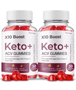 X10 Boost Keto ACV Gummies, X10 Gummies Maximum Strength Official (2 Pack) - $1,210.34 MXN