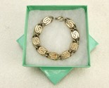 Silver Tone Bracelet, &quot;S&quot; Pattern Links, Lobster Clasp, Fashion Jewelry ... - $14.65