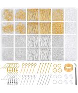 Hypoallergenic Earring Kit – 2000pcs Hooks, Findings & Jewelry Supplies