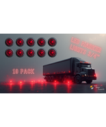 Red ¾&quot; LED Marker Light - J-53-R, SH-10609 - Waterproof, 2-Wire Pigtail ... - $290.25 MXN