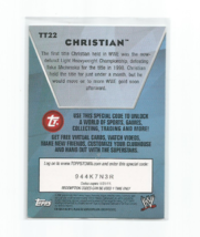 Christian 2010 Topps Wwe Blue Foil Toppstown Insert Card #TT22 - £7.58 GBP