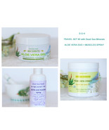 Aloe Vera Travel Set #2: Cream,Gel,Joints Mist,Gift Idea,100% Natural, D... - $80.00