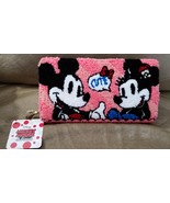 DISNEY WALLET MICKEY MINNIE Carpet Yarn Brand New Great Quality 8&quot; JAPAN... - $54.69 CAD