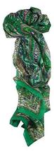 Mulberry Silk Traditional Long Scarf Ikna Teal by Pashmina &amp; Silk - £19.12 GBP