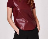 Another Love Elaina Vino Pleather Top Size L - $34.65