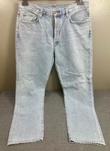 New With Tags GOLDSIGN Harper Jean Button Fly Blue Jeans Size 32 Retails... - $98.99