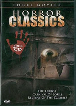 HORROR CLASSICS: Terror- Carnival of Souls- Revenge Zombiess- 3 Films-  NEW DVD - £13.99 GBP