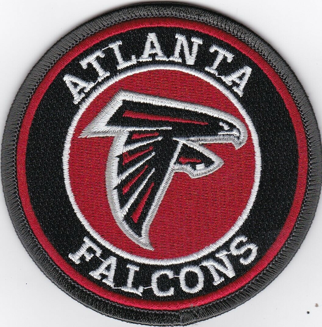 ATLANTA FALCONS 3.5 INCH SEW/IRON ON PATCH NFL FOOTBALL JERSEY HELMET - $5.99