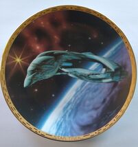 Star Trek Collectors Plate Romulan Warbird The Voyagers Collection Hamil... - $22.94