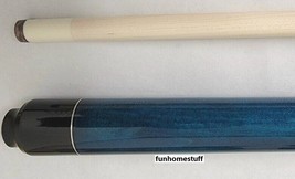 BLUE 2pc LUCKY L2 MCDERMOTT CUES BILLIARD GAME POOL TABLE MAPLE CUE STICK 58"