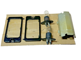 GE Microwave LAMP GLASS WB06X10926 W/COVER WB06X10927 Light Socket - $19.59