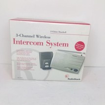 Radio Shack 3 Channel Home Intercom Doorbell Wireless 43-3101 New In Box - £30.99 GBP