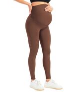 BONVIGOR Maternity Leggings Over Belly Full Length Yoga Pants - $255.19 MXN