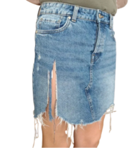 Authentic Vintage Y2k mini jeans skirt distressed - £19.69 GBP