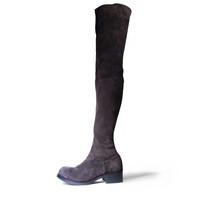 $995 Luciano Padovan Boots 39.5 Taupe Stretch Suede Thigh Boots *Excellen* Sz 9 - £259.96 GBP