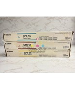 3 OEM Canon iR ADV C5535,C5540,C5550,C5560 GPR-55 CMY Toner (Water Damag... - $5,006.61 MXN