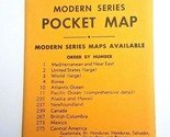 Vintage 1950&#39;s Cram&#39;s Modern Series Pocket Map Poland Albania Greece # 367 - $14.22