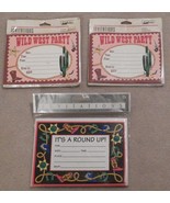 NEW 3 Packs Wild West Round Up Party Invitation Cards Lot Supplies Birth... - £10.08 GBP
