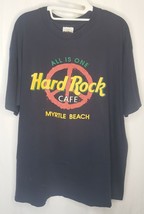 Vintage Hard Rock Cafe T Shirt Myrtle Beach All Is One Mens Size XL Navy... - $12.15