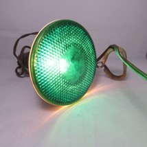 Vintage Green Sylvania Stained Glass Christmas Color Light Lamp 150W Bulb w Clip - £16.74 GBP