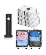 Travel Vacuum Bags for Luggage with Rechargeable Air Pump, 12 Pack Carry... - $43.49