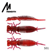 MEREDITH Larva Soft Lures 50mm 62mm 85mm Fishing  Lures  B Pike Minnow Swimbait  - £80.23 GBP