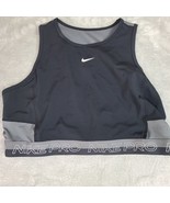 Nike Aqua Pro Dri-FIT Women&#39;s Cropped Training Tank Top Black Size XL - $27.09