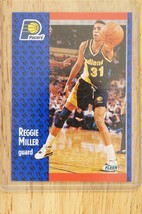1990-91 Fleer Basketball Trading Card NBA Reggie Miller #8 Indiana Pacers - £3.76 GBP