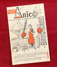 Vintage Recipes from Anico promotional booklet American National Insurance 1960s - £3.99 GBP