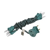 Green Wire Clear Mini Lights 10 Light 5.5 Ft - $206.48 MXN