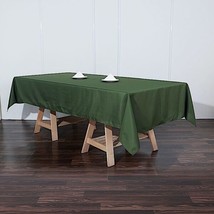 5 Moss Green 60X102 Rectangle Polyester Tablecloths Wedding Catering Supplies Gi - £64.93 GBP