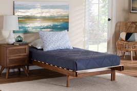 Amaya Walnut Brown Wood Expandable Twin to King Bed - $4,169.29 MXN
