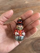 Vintage Dept 56 Blown Glass Clown Christmas Ornament Sm Hand Painted 2.5&quot; - €9,90 EUR