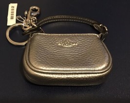 Coach Mini Nolita Bag Charm silver metallic - $84.11