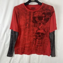 MMA Elite Shirt Mens Sz 2xl Affliction Mallgoth Long Sleeve Thermal Punk... - $28.49