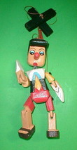 Pinocchio Marionette Puppet  Hand Carved Wood Medium 12&quot; Disney  Pinochio - £43.07 GBP